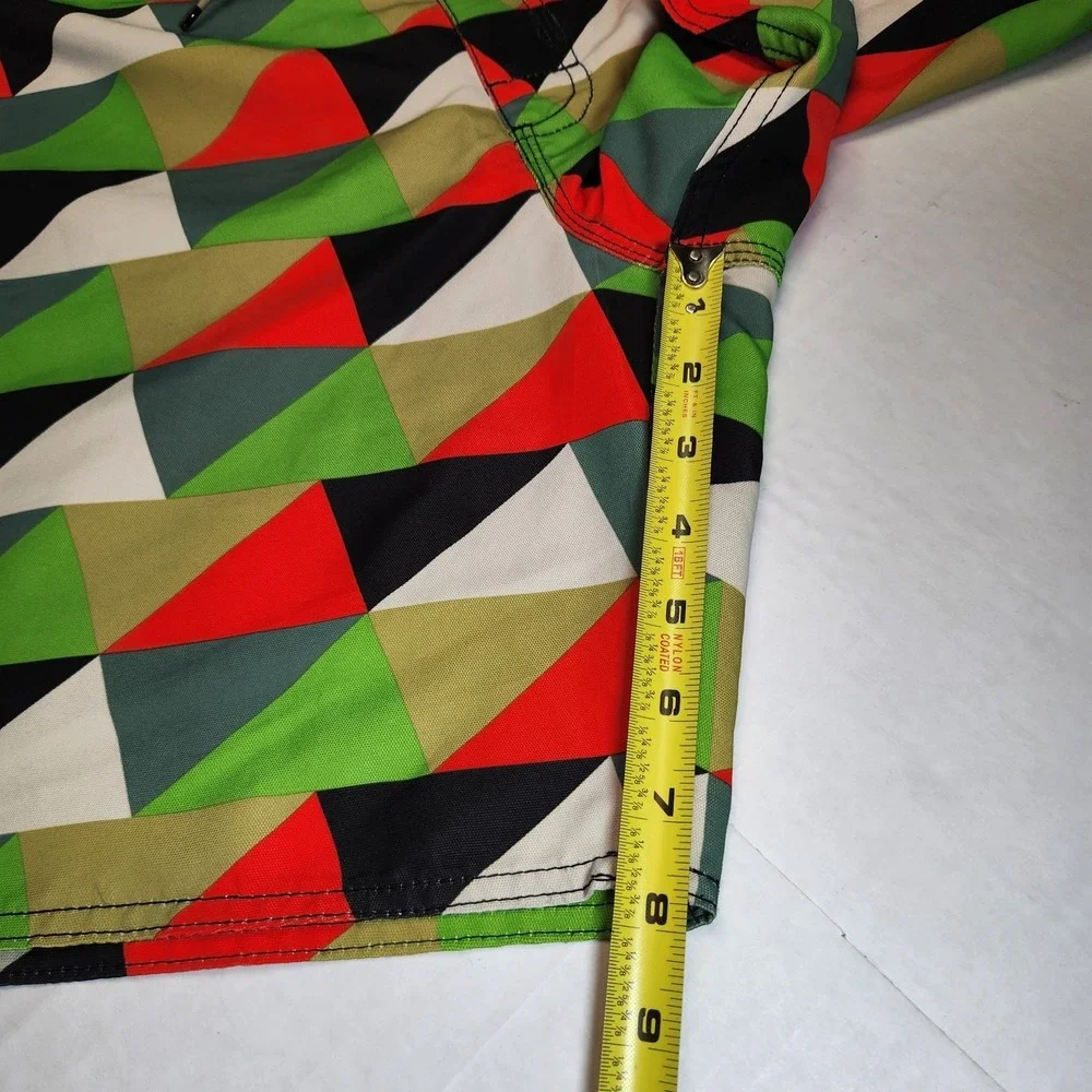 RVCA Barry McGee Artist Network Program Board Shorts Mens 36 Geometric Triangle